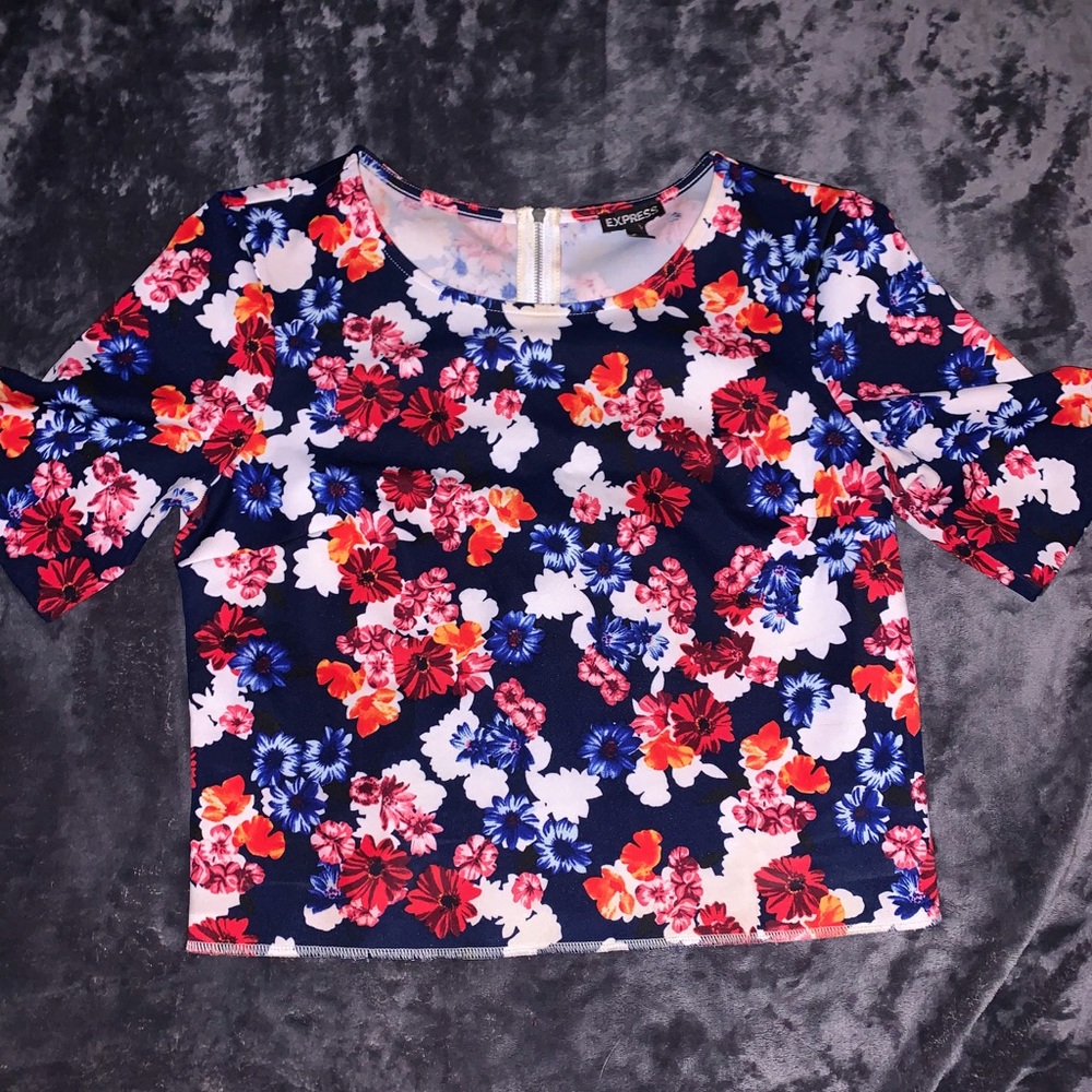 Express floral crop top